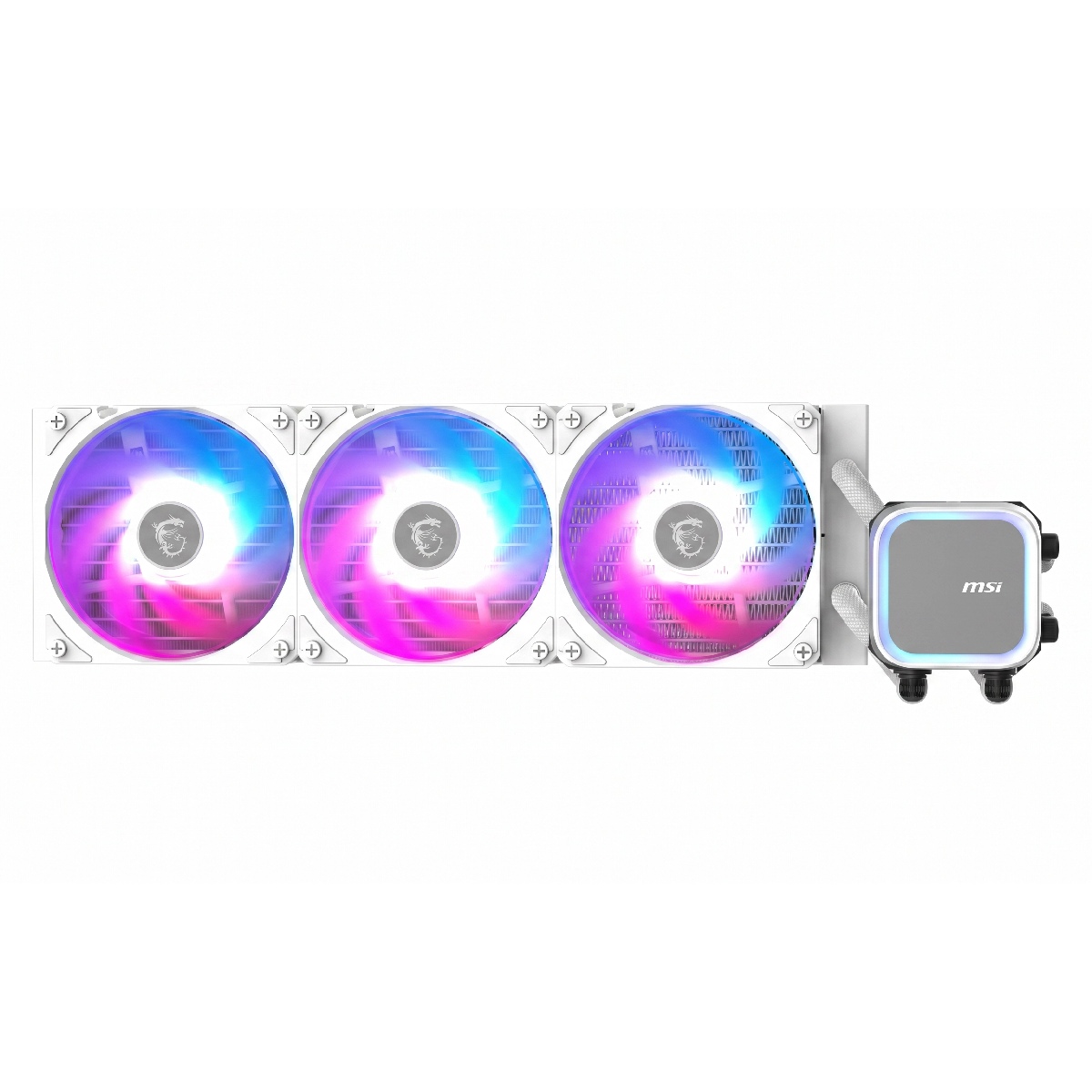 Water Cooler MSI MAG Coreliquid A13 ARGB (AMD / Intel) - 360mm - Iluminação aRGB - Branco - 306-7ZWDA21-L80