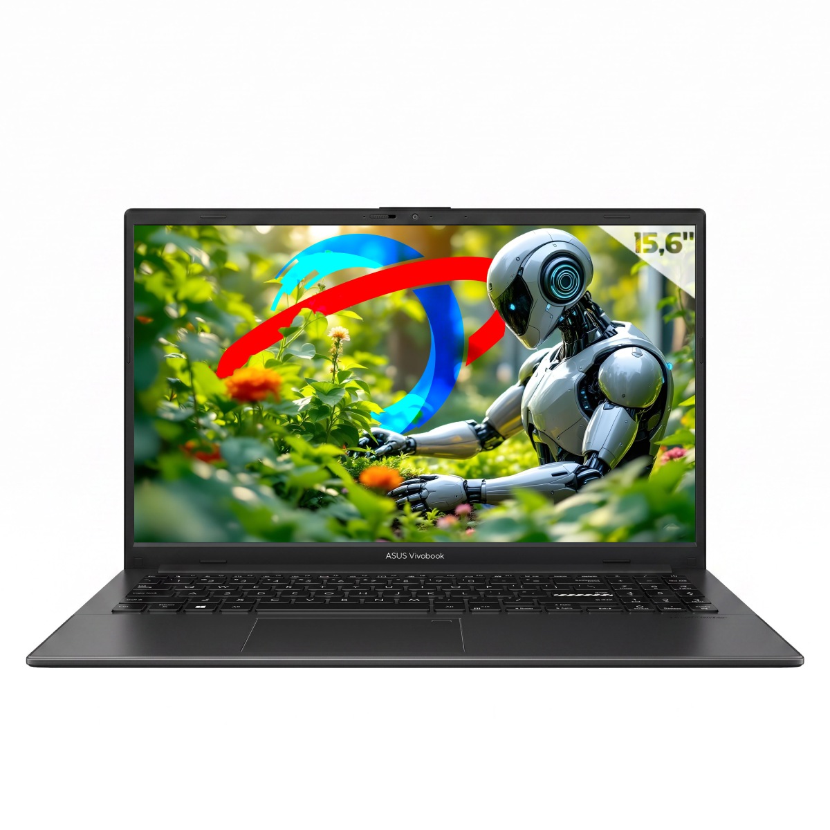 Notebook Asus Vivobook Go E1504FA-NJ731 - Ryzen 5 7520U, RAM 8GB, SSD 256GB, Radeon 610M, Tela 15,6 Full HD, Linux - Mixed Black