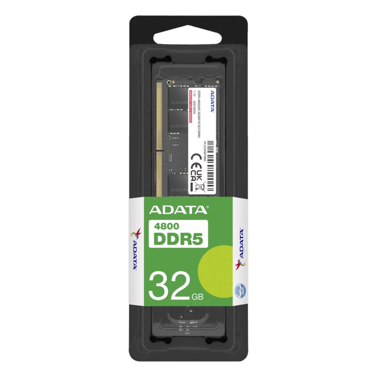 Memória SODIMM 32GB DDR5 4800MHz Adata - CL40 - AD5S480032G-S