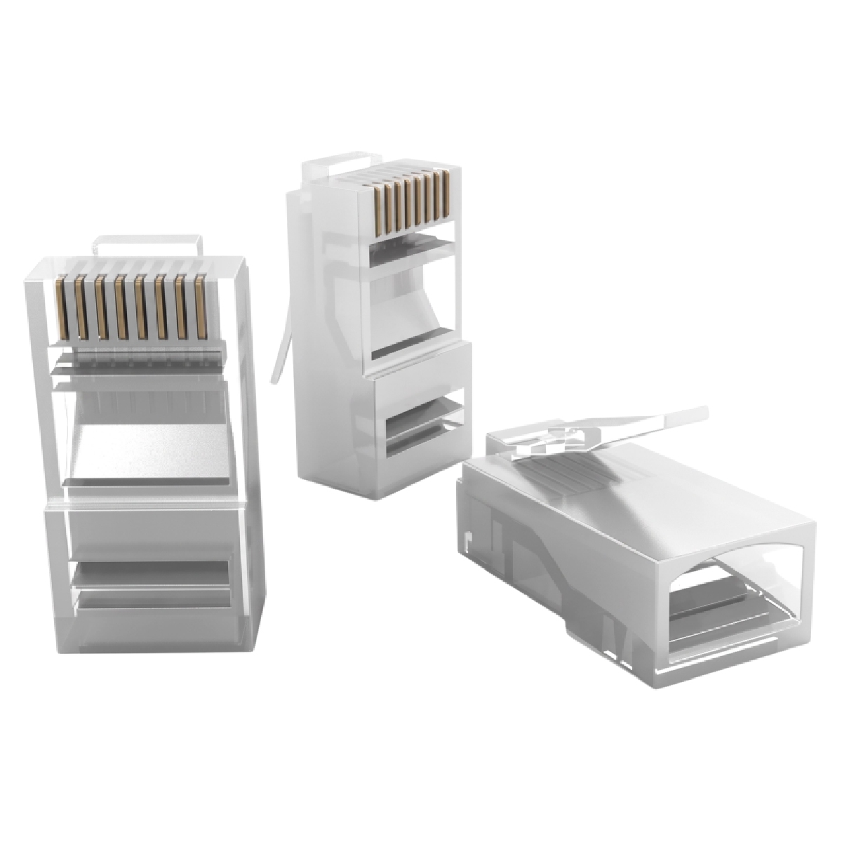 Conector Macho RJ45 Cat 5e - Furukawa Soho Plus - Pacote com 10 Unidades - 35050291