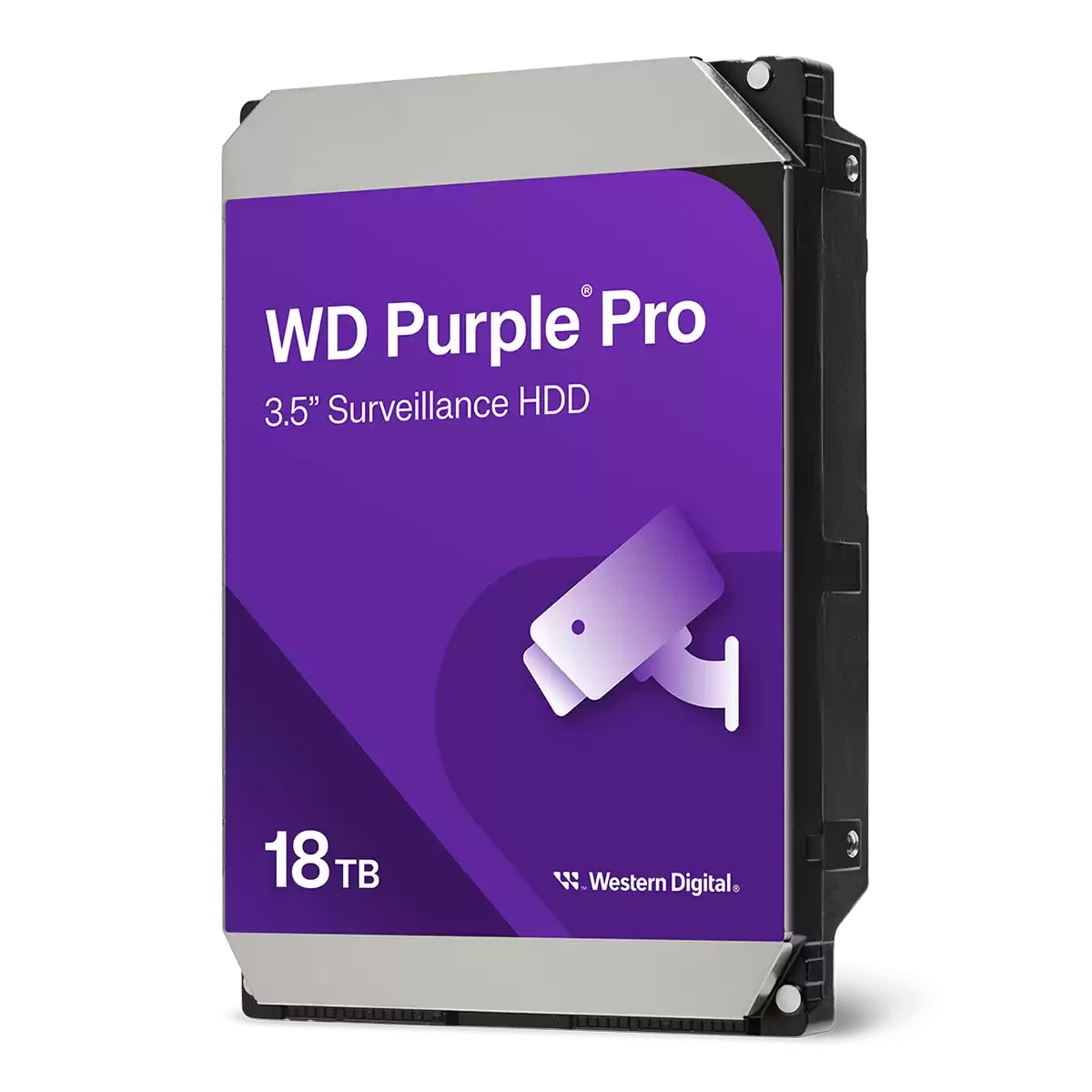 HD 18TB SATA - 7200RPM - 512MB Cache - Western Digital Purple Pro Surveillance - WD181PURP - Ideal para Vigilância
