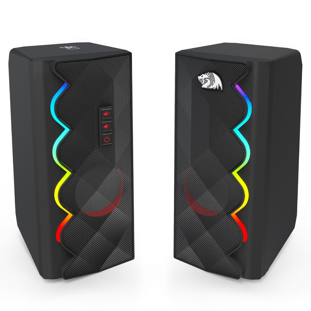 Caixa de Som Gamer Redragon Cipher - 10W - Função Soundbar - RGB Touch - Conector P2 e Energia USB - Preto - GS522