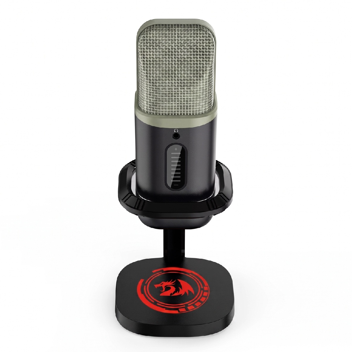 Microfone Gamer Redragon Echowave - Condensador - USB-C - Iluminação RGB - Preto - GM305