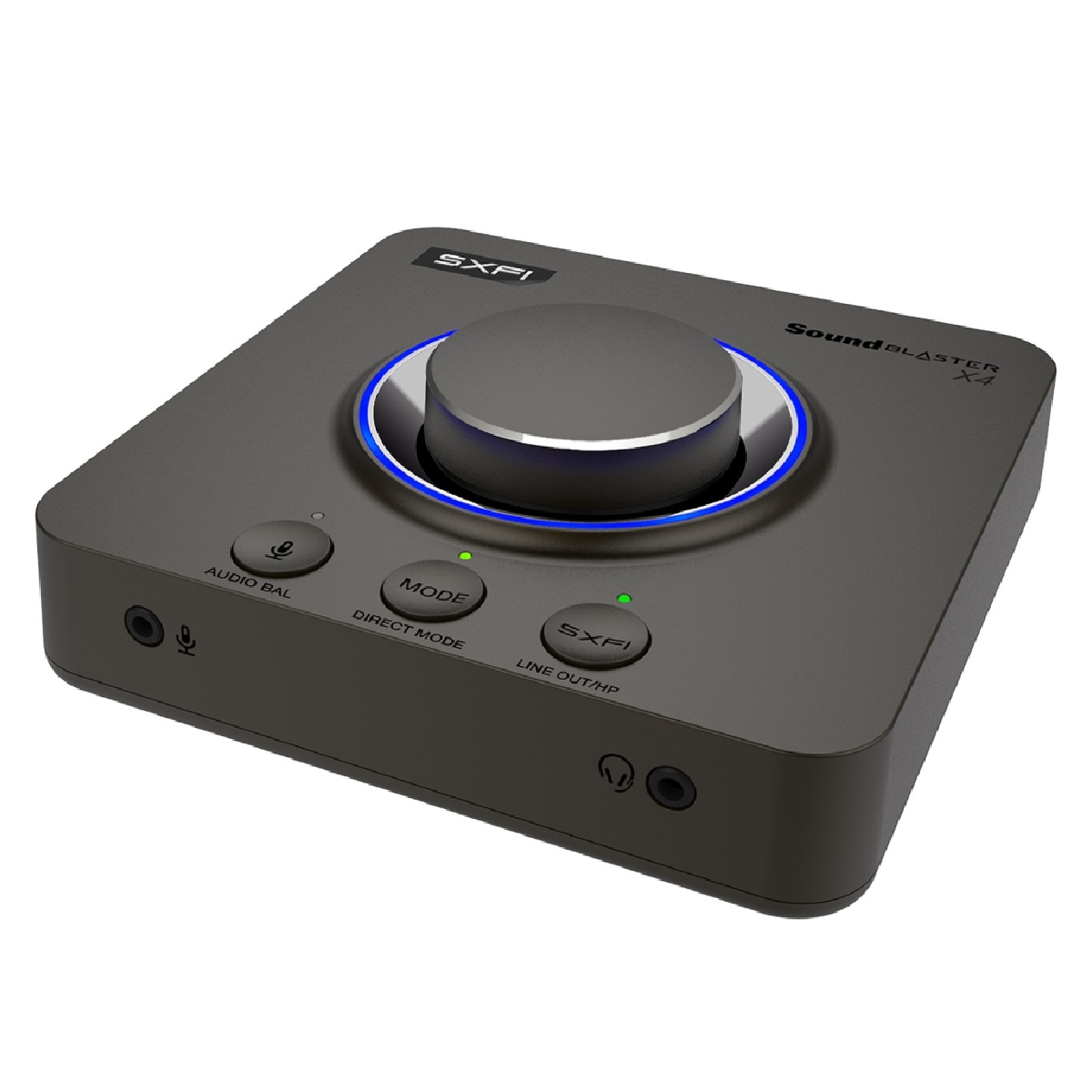 Placa de Som Externa USB Creative Sound Blaster X4 - 7.1 - Para PS5, PS4, Nintendo Switch, PC e MAC - 70SB181500000