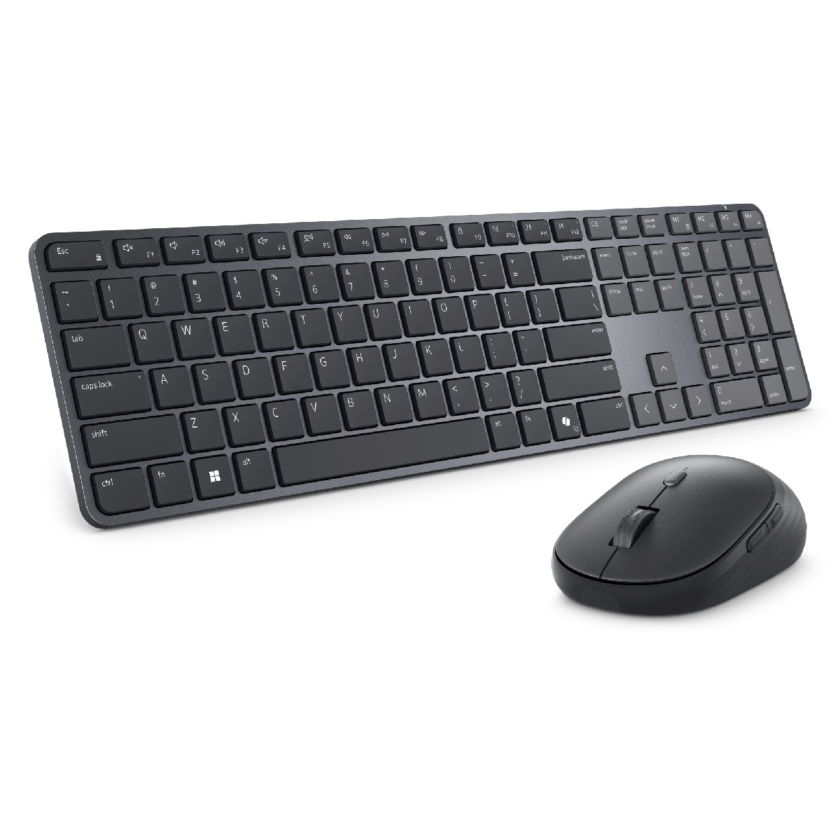 Kit Teclado e Mouse sem Fio Dell Pro KM726 - ABNT2 - 6000dpi - Bluetooth ou Receptor USB - Preto - KM726-BPR-BCC