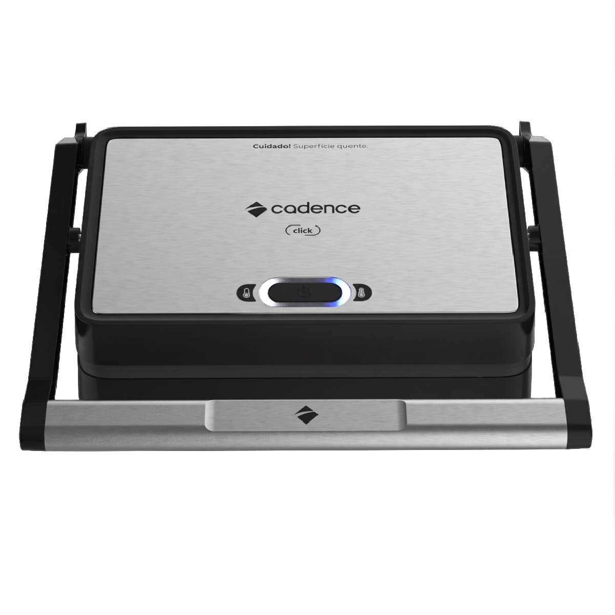 Grill Cadence Click Inox GRL200 - 127V - 1200W - Chapa Antiaderente - Inox - GRL200-127