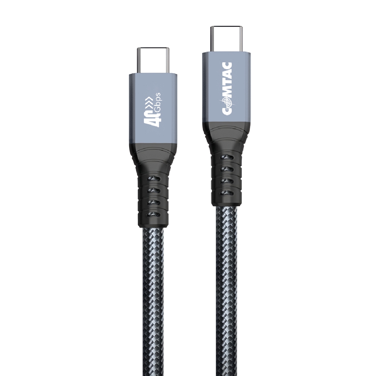 Cabo USB-C para USB-C USB4 Gen 3x2 - 2 Metros - 40Gbps - PD 3.1 240W - 8K 60Hz - Thunderbolt 3/4 - Revestimento em Nylon Trançado - Comtac 20129479