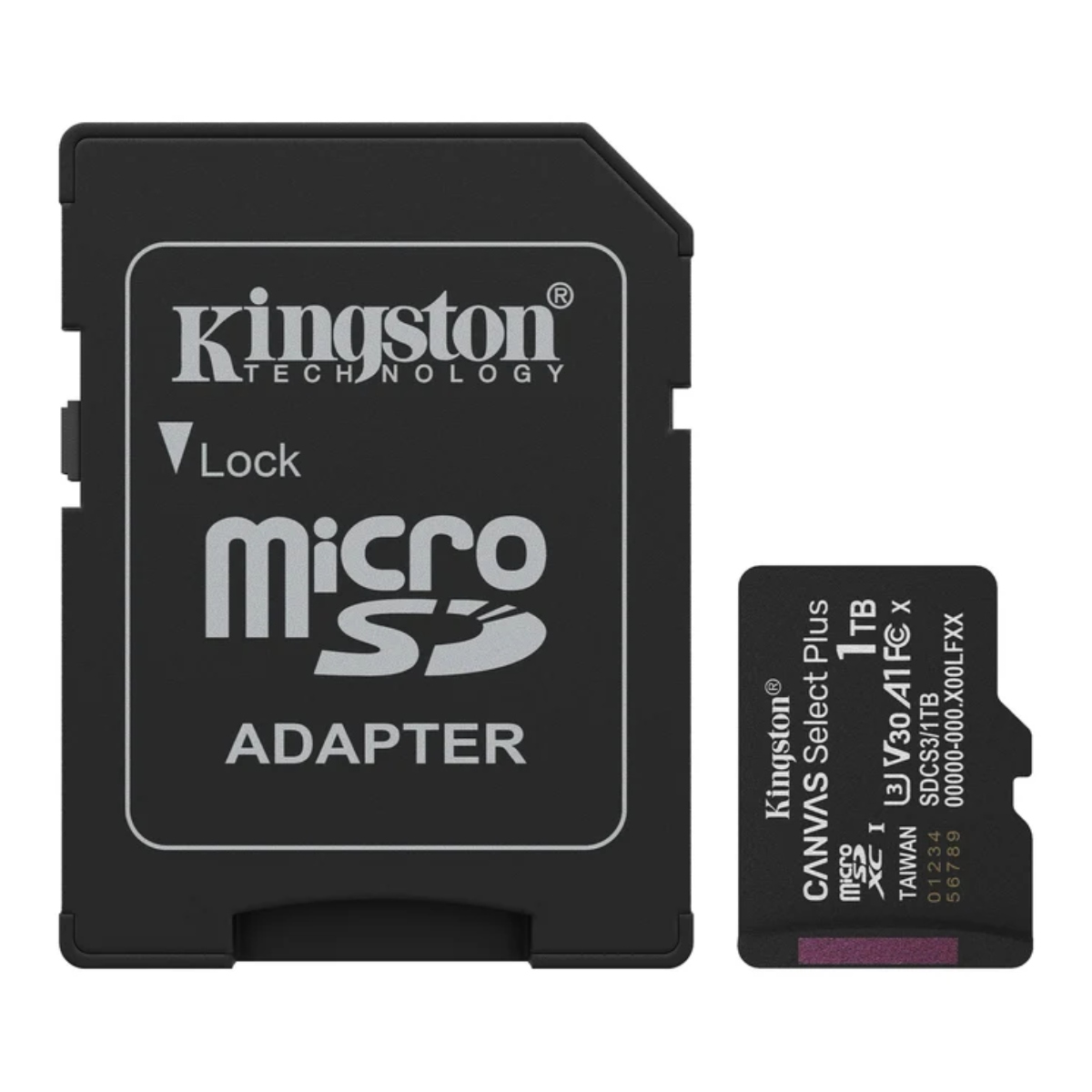 Cartão 1TB MicroSDXC com Adaptador SD - Classe 10 - Velocidade até 150MB/s - Kingston Canvas Select Plus - SDCS3/1TB