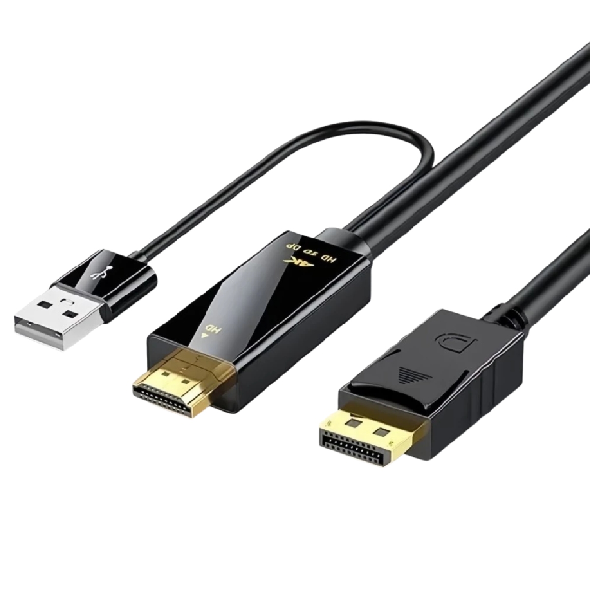 Cabo Conversor HDMI + USB para DisplayPort - 1,8 metro - 4K - CBH.47201