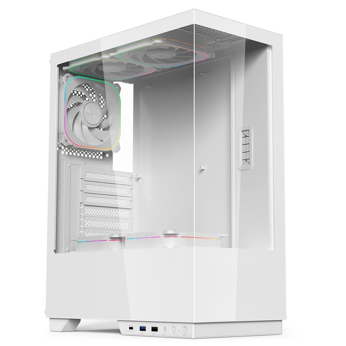 Gabinete Gamer Aerion Arch I GAB120 - Lateral em Vidro Temperado e Frontal Mesh - ATX - Branco - 70728