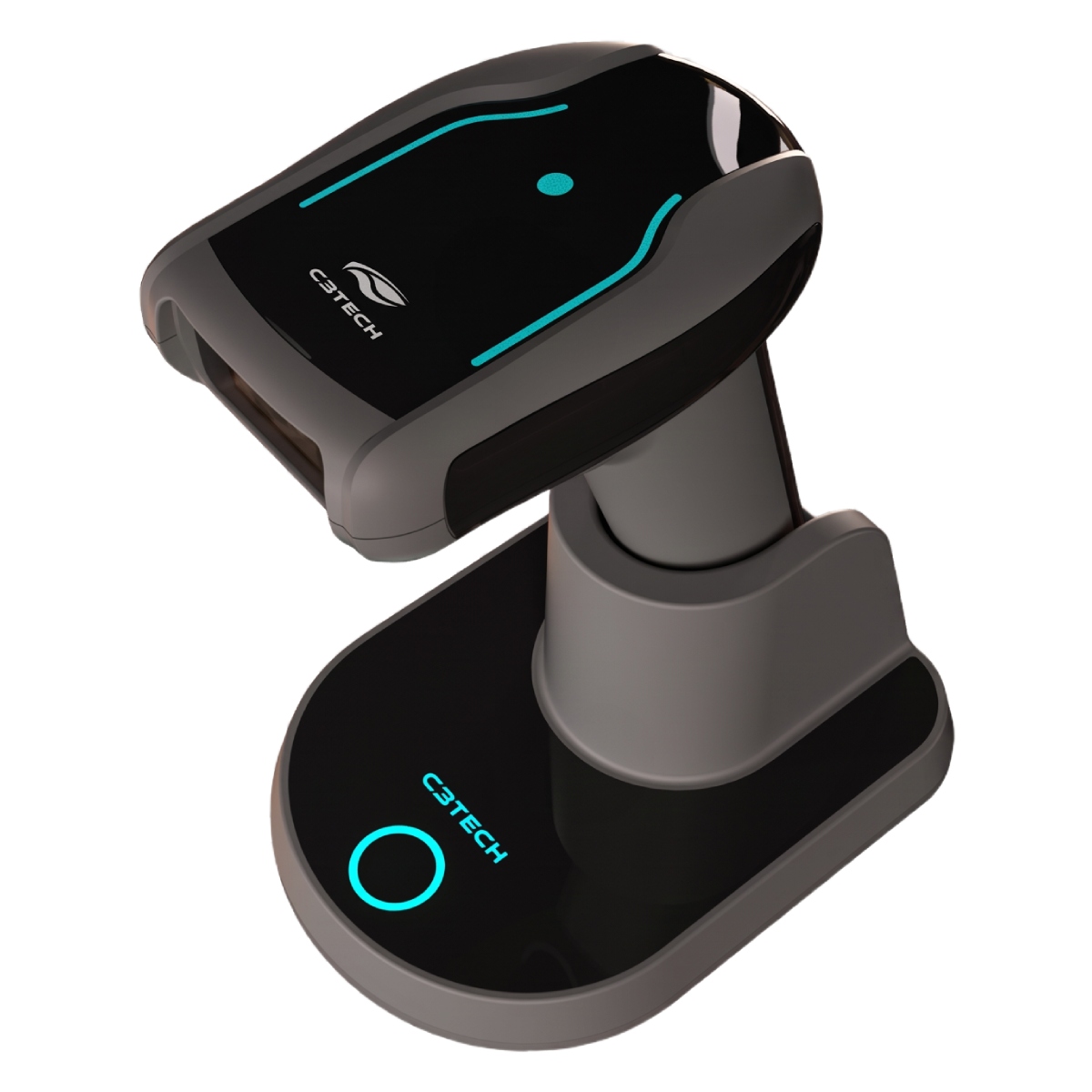 Leitor de Código de Barras e QR Code - C3Tech LB-W600S - Sem Fio - USB, 2.4G e Bluetooth - 1D e 2D - Lê Boletos, NFe e Telas Digitais - Preto - LB-W600S
