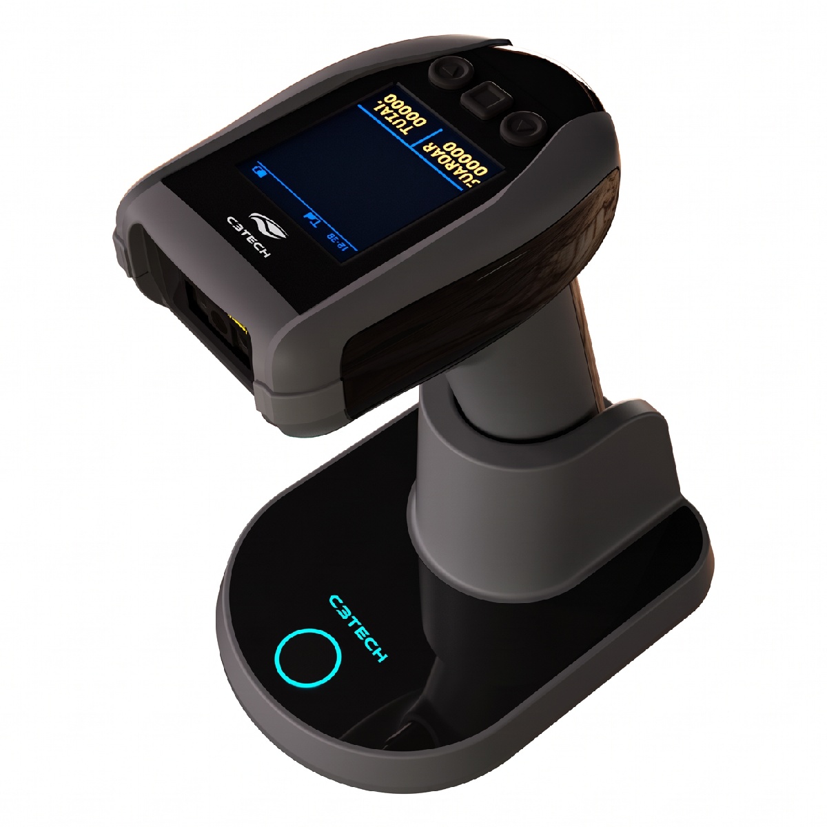 Leitor de Código de Barras e QR Code - C3Tech LB-W400S - Sem Fio - USB, 2.4G e Bluetooth - 1D e 2D - Lê Boletos, NFe e Telas Digitais - Preto - LB-W400S