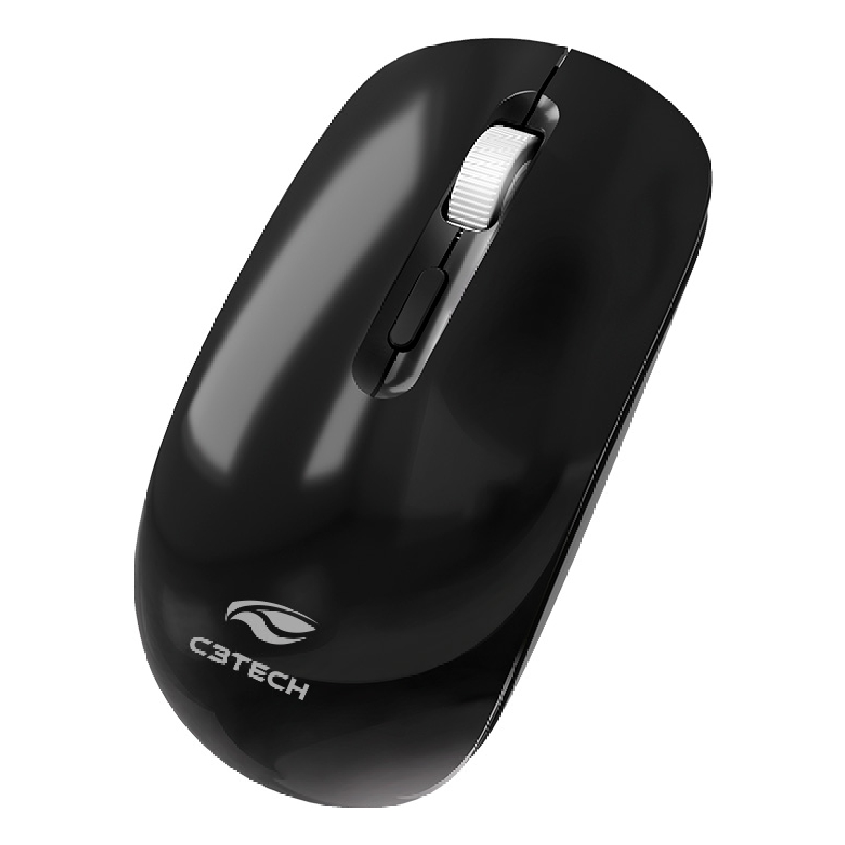 Mouse sem Fio C3Tech M-BT80BK - Bateria Recarregável - Bluetooth e Receptor USB - Preto