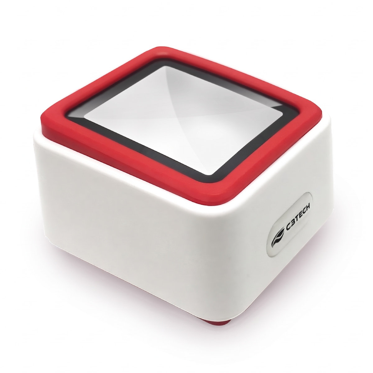 Leitor de Código de Barras e QR Code C3Tech LB-D100WH - Fixo de Mesa Compacto - USB - 1D e 2D - Lê NFe e Telas Digitais - Branco - LB-D100WH