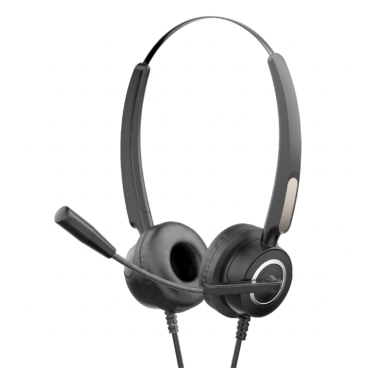 Headset HP DHE-8000 - Conexão USB - Driver 30mm - Microfone Flexível - Controle de Volume - Preto - 9NG11AA