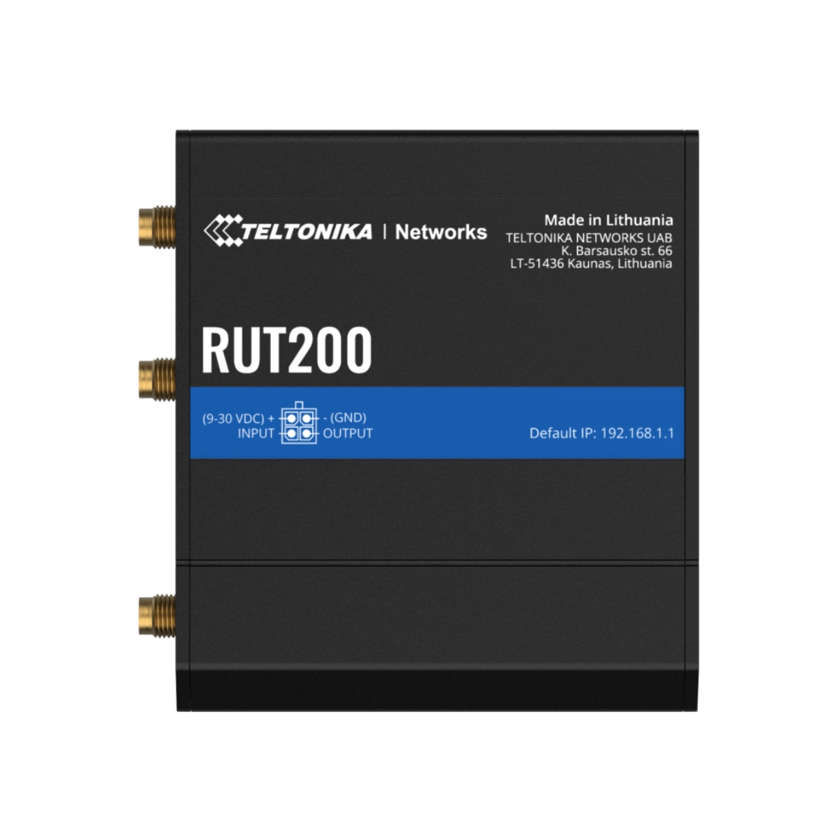 Roteador Celular Industrial 4G Wi-Fi Access Point - 2x Ethernet - Backup 4G Automático - Teltonika - RUT200