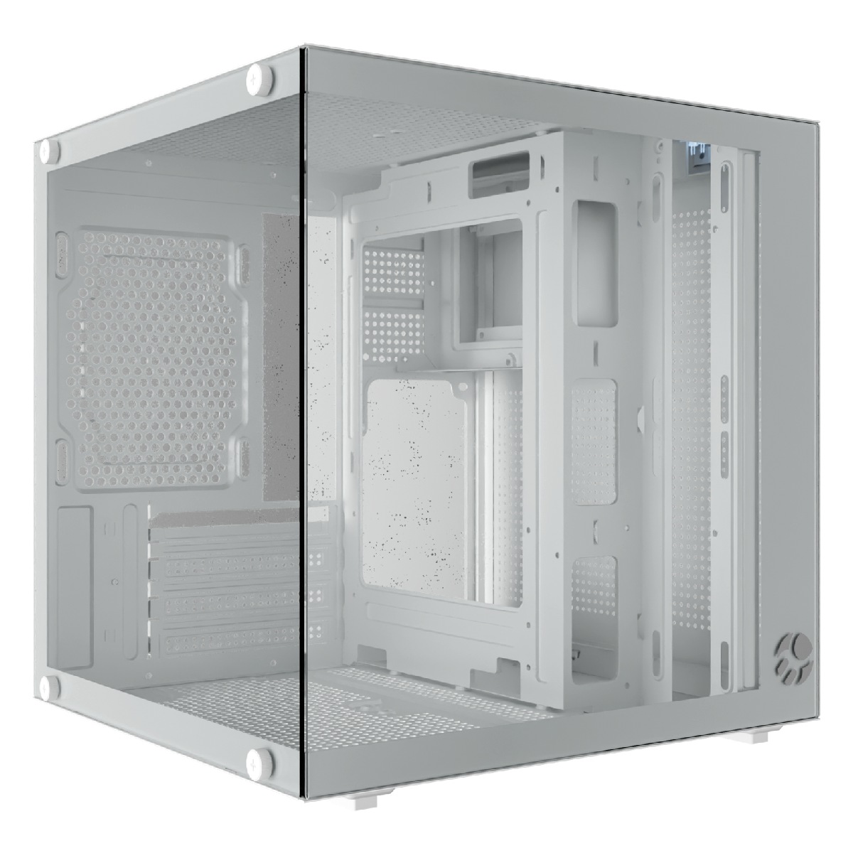 Gabinete Gamer Bluecase BG-066 Life - Vidro Temperado - Micro ATX - Branco - BG-066WBX