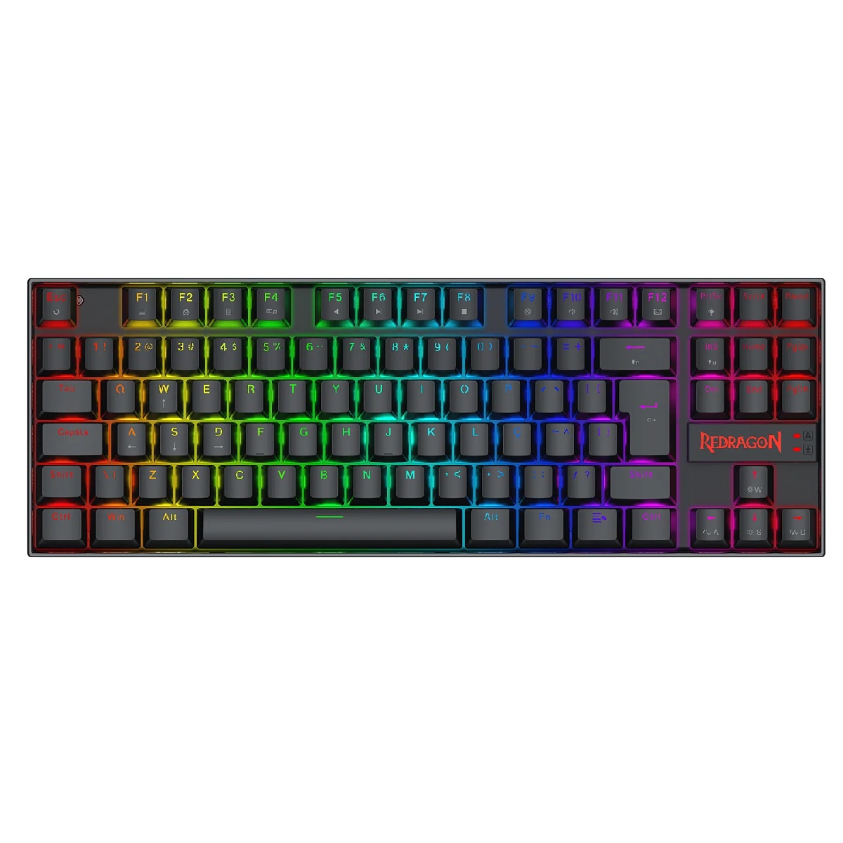 Teclado Mecânico Gamer Redragon Kumara RT - ABNT2 - Switch UltraMag Magnético - Iluminação RGB - Preto - K552-M