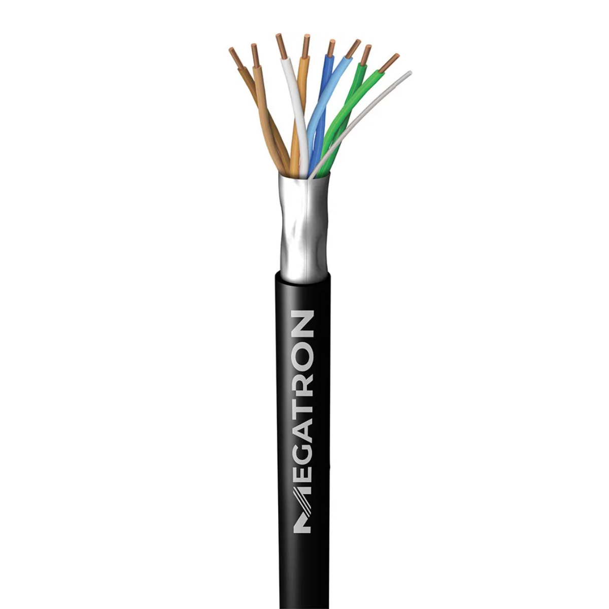 Cabo de Rede FTP Cat 5e - Blindado - 100 metros - 4 Pares - Preto - Megatron 36602
