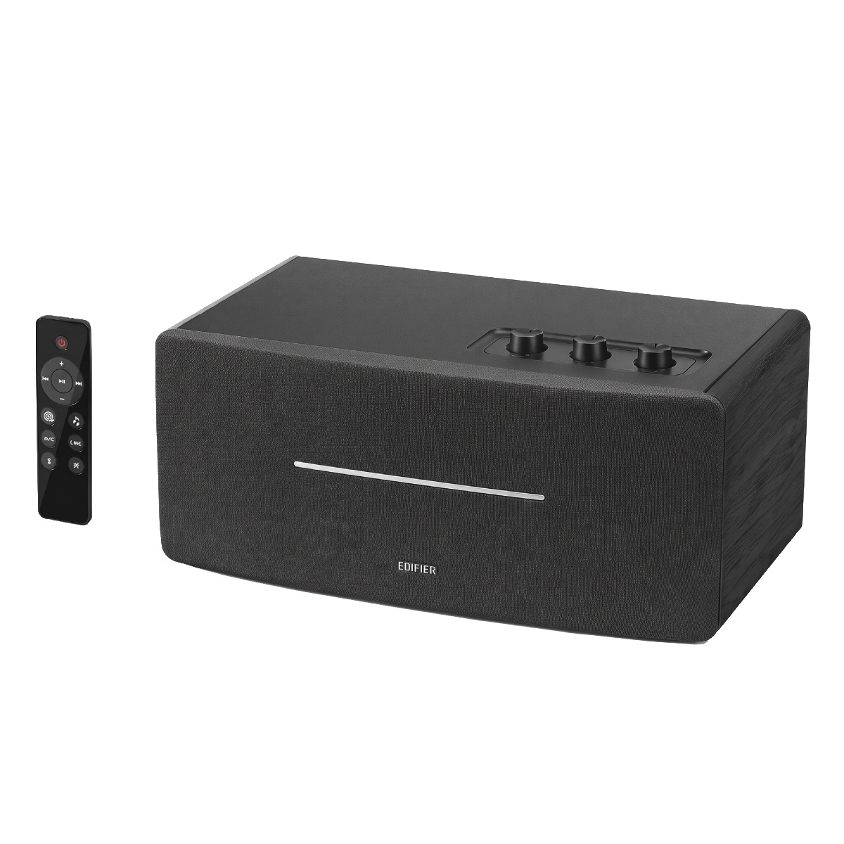 Caixa de Som Edifier D12 - 70W RMS - Bluetooth - Entrada RCA e Auxiliar - Controle Remoto - Preto