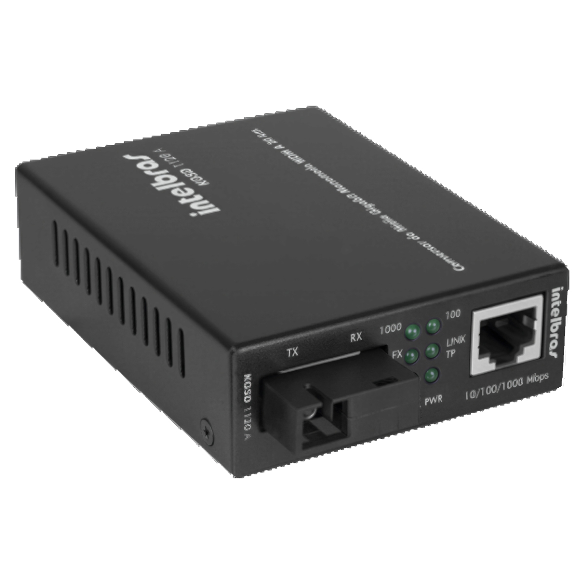 Conversor de Mídia Intelbras KGS 1120 - Gigabit Monomodo - 20km - 2 Fibras