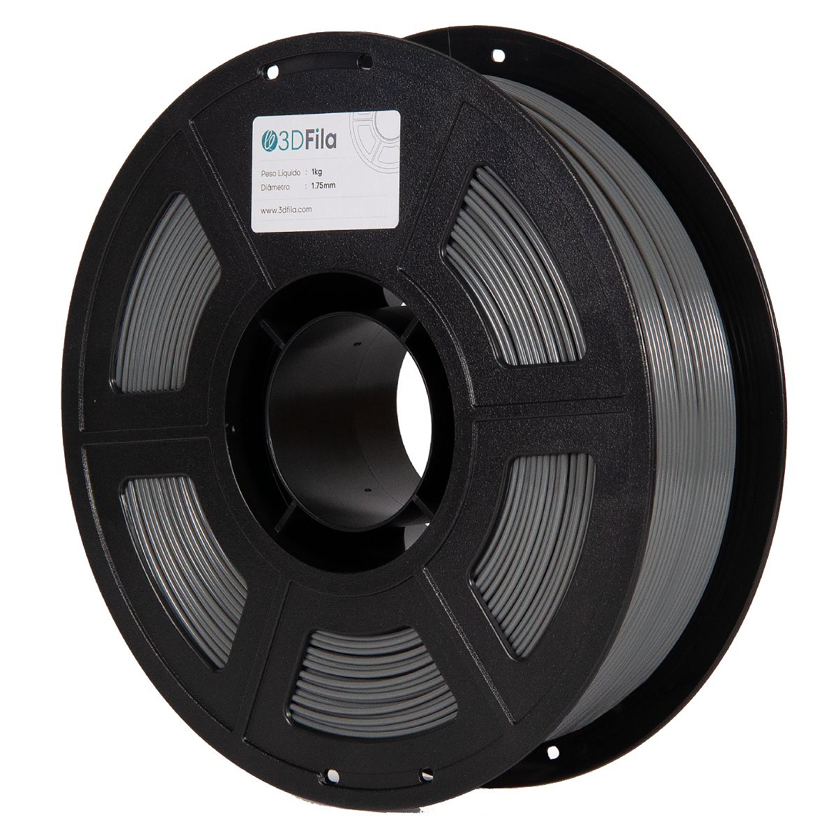 Filamento Para Impressora 3D - TPU Flex 95A Cinza - 1Kg - 1,75mm - 3D Fila