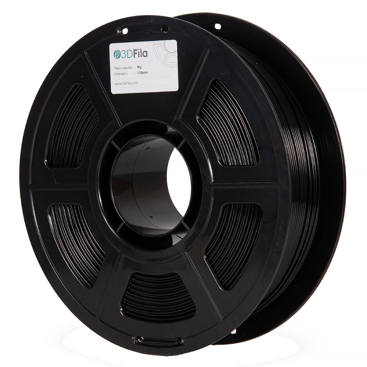 Filamento Para Impressora 3D - TPU Flex 95A Preto - 1Kg - 1,75mm - 3D Fila