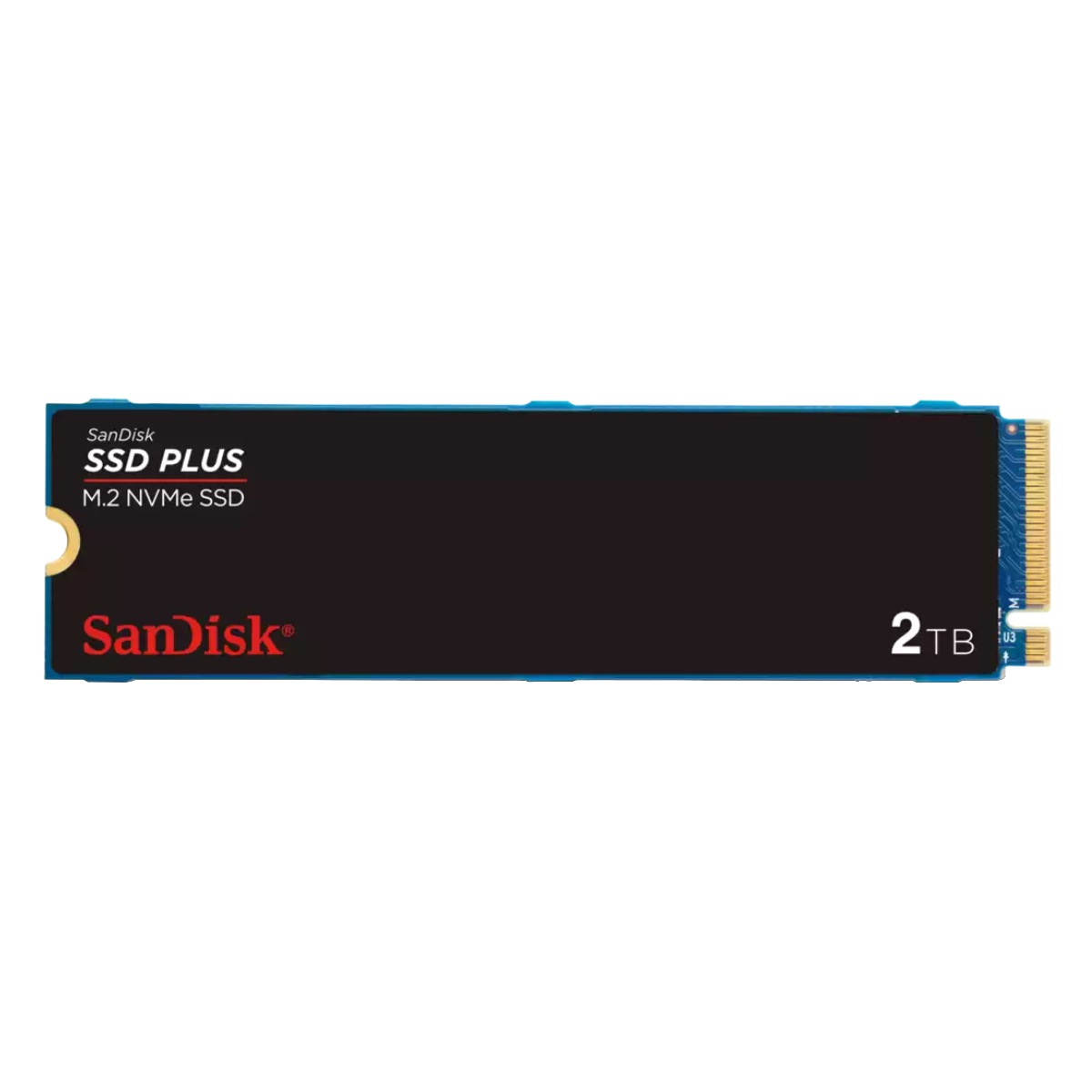 SSD M.2 2TB Sandisk Plus - NVMe PCIe 3.0 - Leitura 3200MB/s - Formato 2280 - SDSSDA3N-2T00-G26