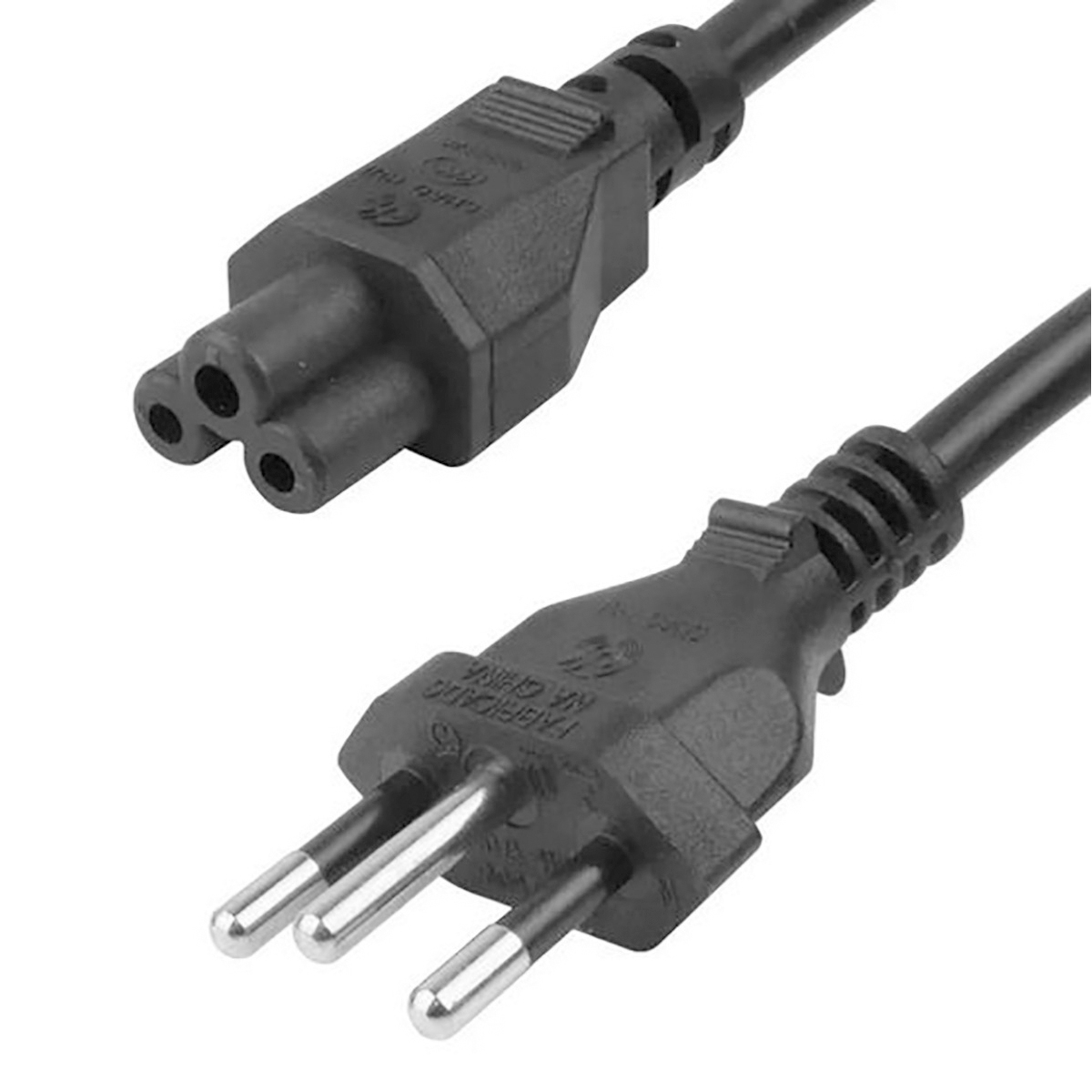 Cabo de Força para Notebook 1,2 metro - Tripolar - Padrão 3 pinos