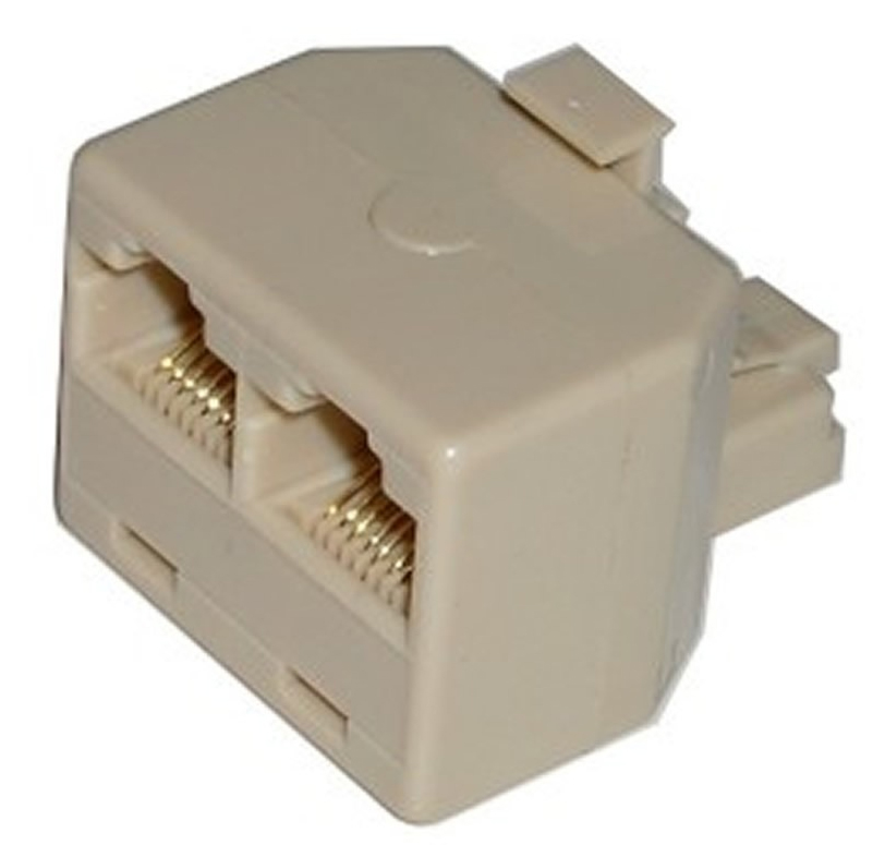 Adaptador T - Duplicador RJ45 - para Cabo de Rede - 100Mbps - 1 macho x 2 fêmea