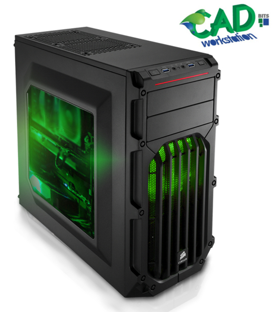 Computador WorkStation CAD Bits 5 - Intel® i5 8400, 16GB, HD 1TB + SSD 240GB, Nvidia Quadro P620 2GB