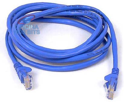 Cabo de Rede UTP (Patch Cord) RJ45 Cat 5e - 2,50 metros - Azul