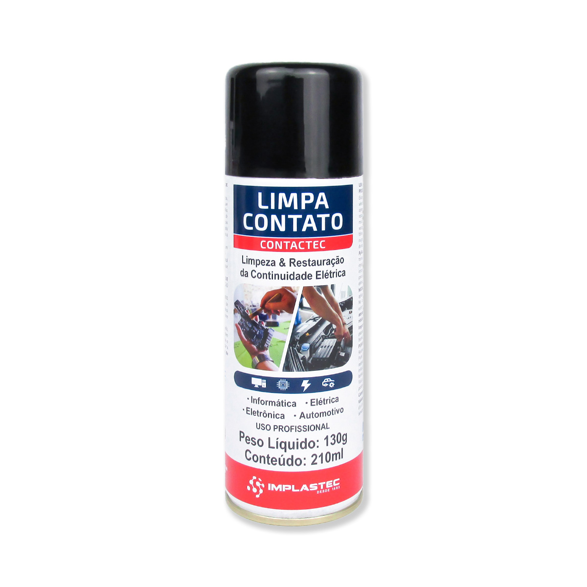 Spray Limpa Contato Contactec Implastec - 130g / 210ml