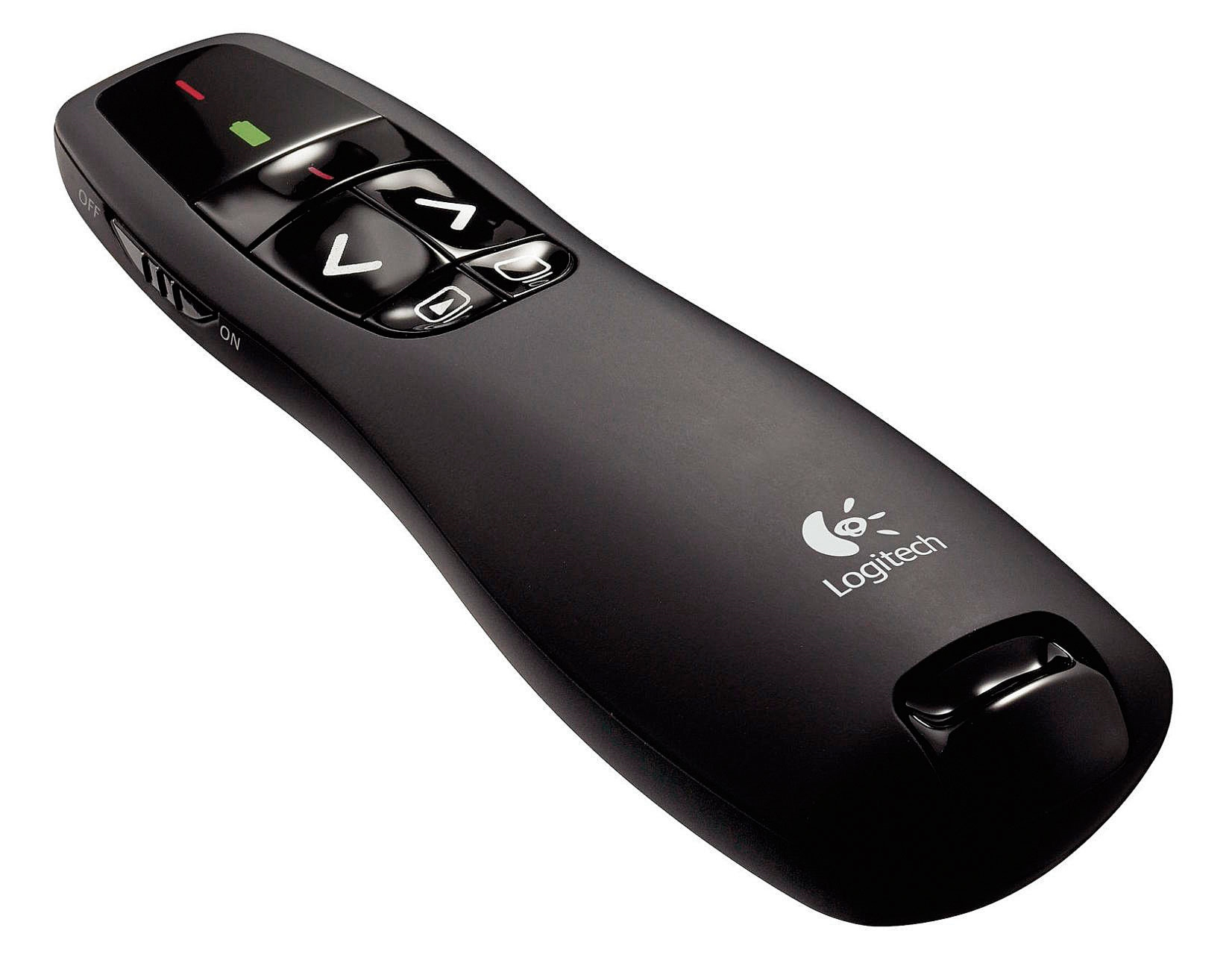 Apresentador de Slides Logitech R400 - Controle sem Fio com Laser Vermelho - Receptor USB - Alcance 15 metros - 910-001354