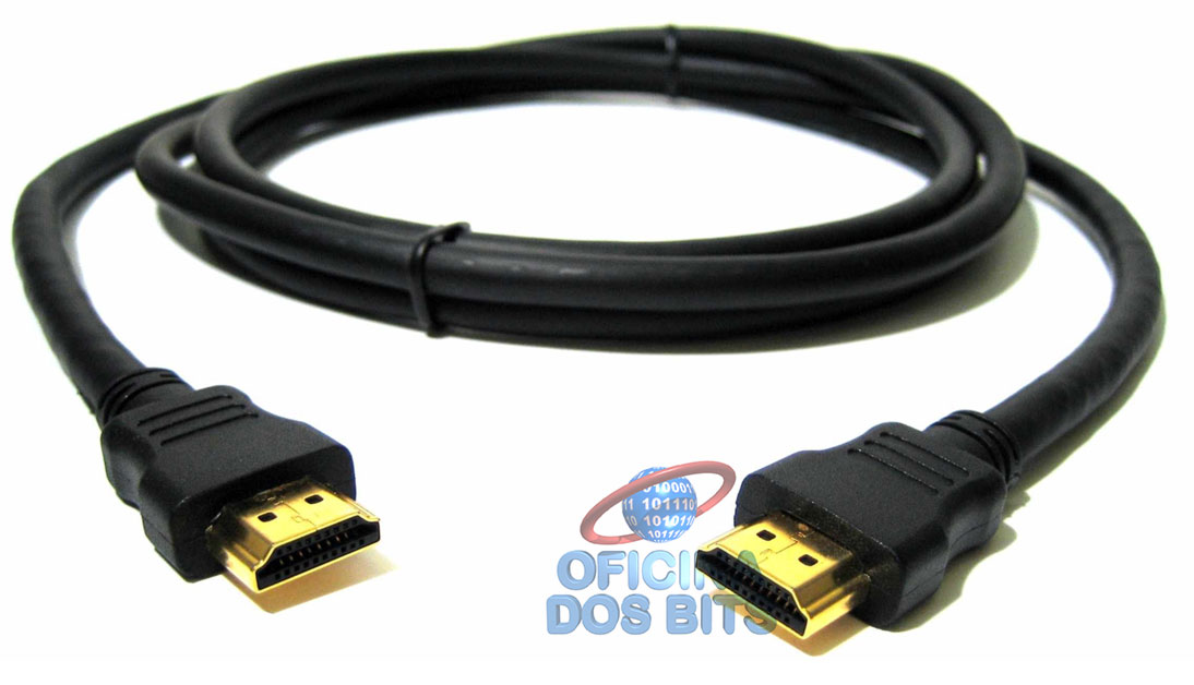 Cabo HDMI 1.4 - 1,50 metros - 3D High Speed Full HD - Gold Flash