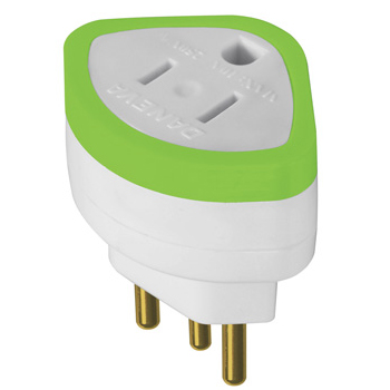 Adaptador de Tomada 2P+T Legrand Daneva - Tomada Padrão Novo - 10A