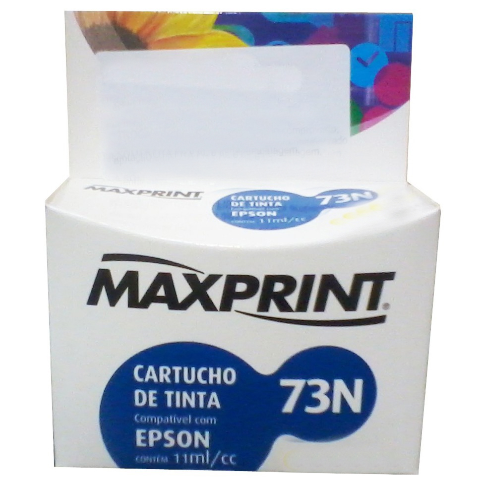 Cartucho compatível Epson 73N Preto - T073120/N - Maxprint 6110381 - para Epson Stylus C79/ CX3900/ CX4900/ CX5900/ CX6900F/ CX7300/ CX8300/ CX9300F/ TX200/ TX210/ TX220/ TX400/ TX410/ TX300F