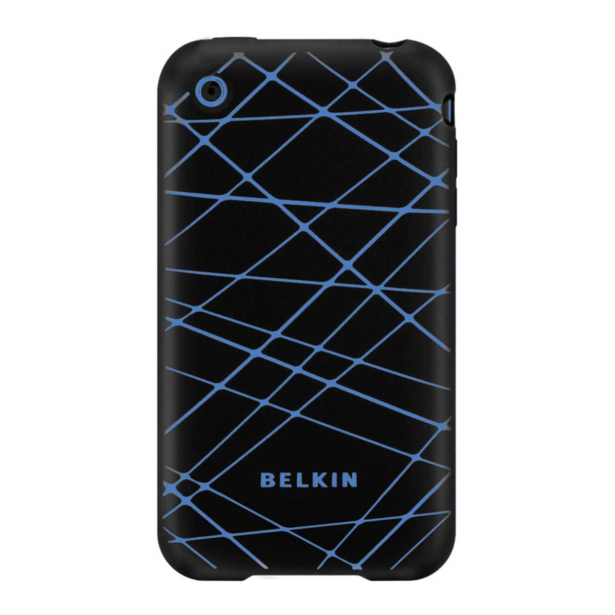 Capa para iPhone 3G - Belkin Grip Vector - Silicone Preto/Azul - F8Z474-BKB