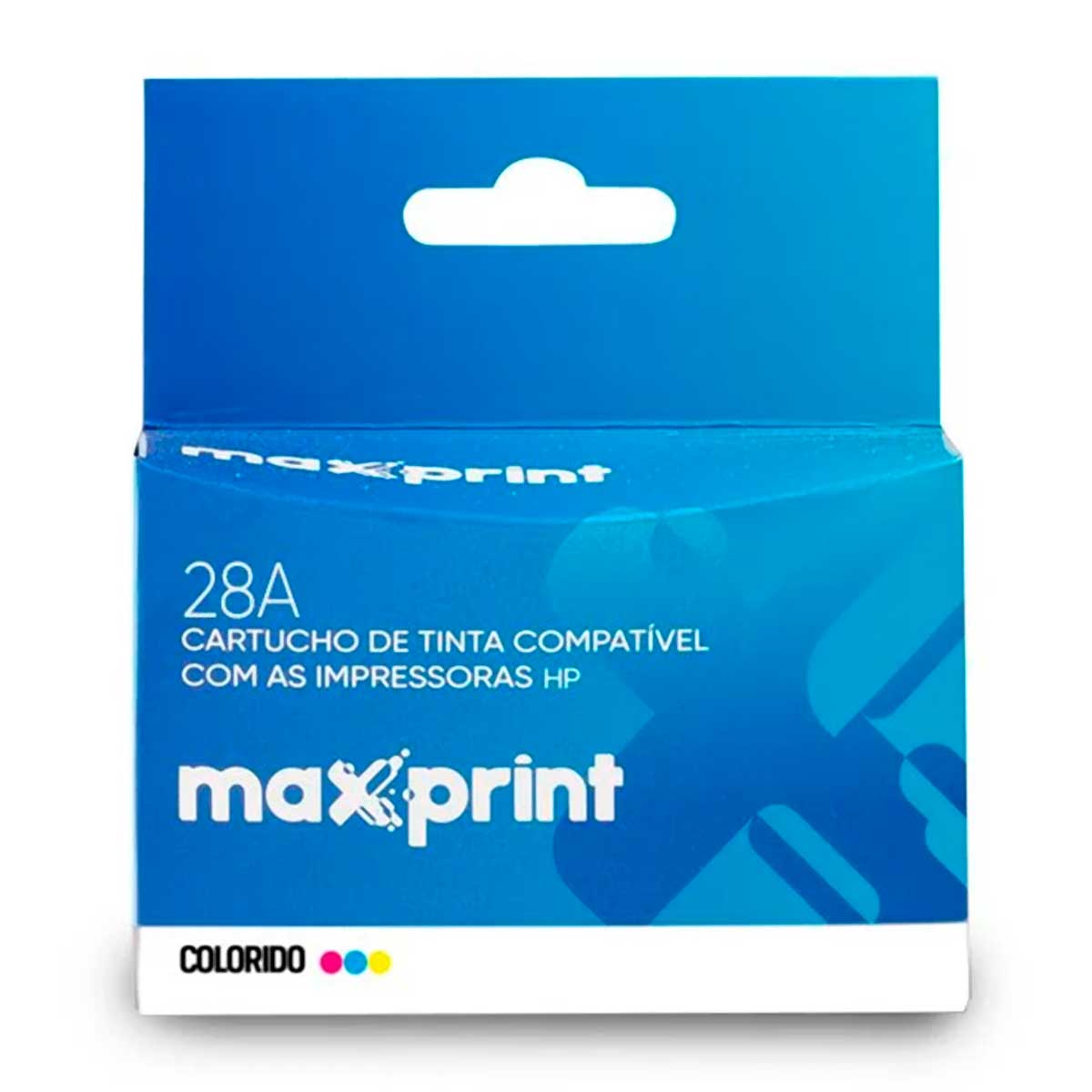 Cartucho compatível HP 28 Colorido - C8728A - Maxprint 6111664 - para 1110/ 1215/ 1315/ 2110/ 2150/ 2210/ 3320/ 3420/ 3450/ 3535/ 3550/ 3620/ 3650/ 3740/ 3840/ 4110/ 4115/ 4215/ 5150/ 5160/ 5460/ 5650