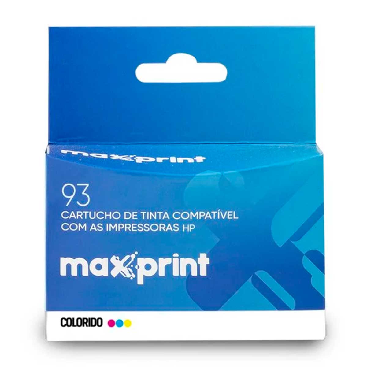 Cartucho compatível HP 93 Color - C9361WL - Maxprint 6111683 - HP Deskjet D4160, 5440, 5440v, 5440xi, Photosmart 7830, 7850, C3180, C4180, Psc 1507, 1510, 1510v, 1510xi, Officejet 6310