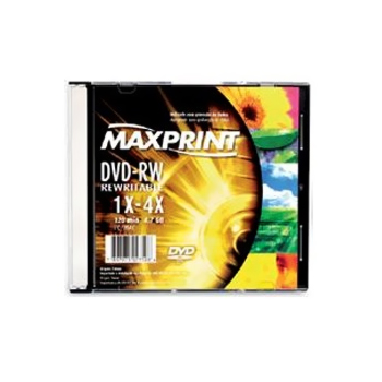 DVD-RW 4.7GB 4x - Regravável - Box Slim - Unidade - Maxprint 502018
