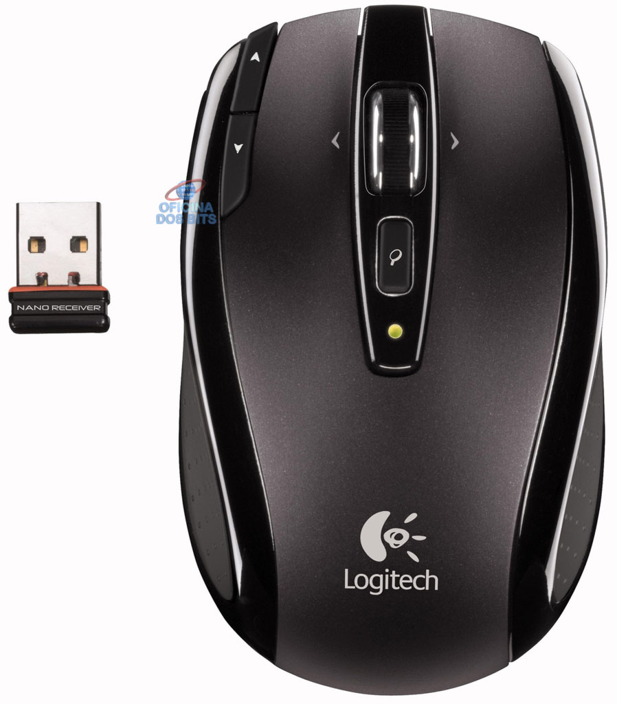 Mouse sem Fio Logitech VX Nano - USB - 910-000253