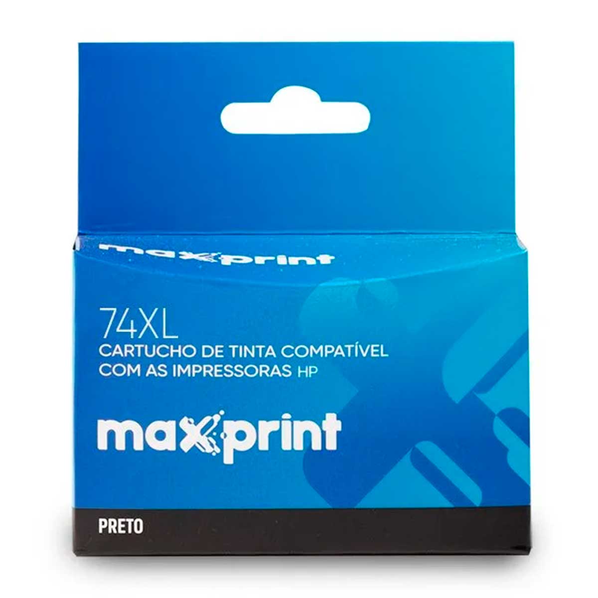 Cartucho compatível HP 74XL Preto - CB336WL - Maxprint 6111736 - HP Deskjet D4260 / 4360 / Photosmart C4280 / C4385 / C4480 / C5280 / C5360 / Officejet J5780 / J6480