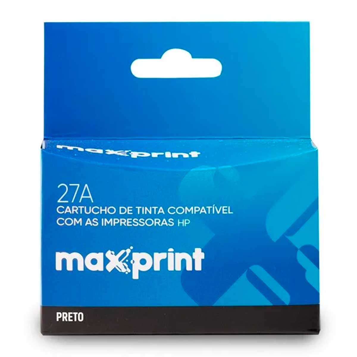 Cartucho compatível HP 27XL Preto - C8727AB - Maxprint 6111650 - HP Deskjet 3550 / 3620 / 3650 / 3651 / 3740 / 3745 / 3747 / 3843 / 3845 /3847 / 4315 / 5605 / 5610 / 1240 / 1311/1315