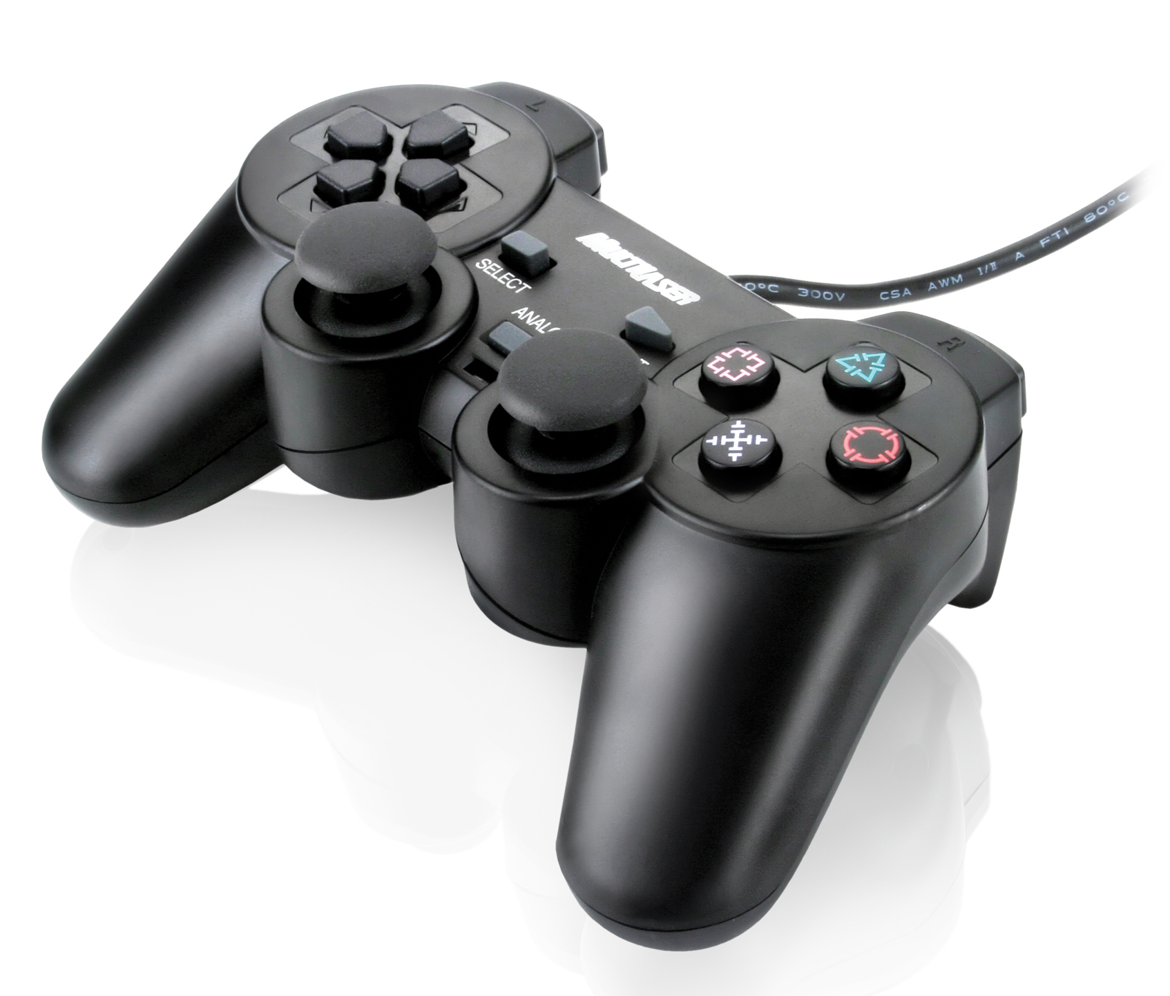 Controle Gamepad Multilaser Dual Shock para PC - USB - JS030