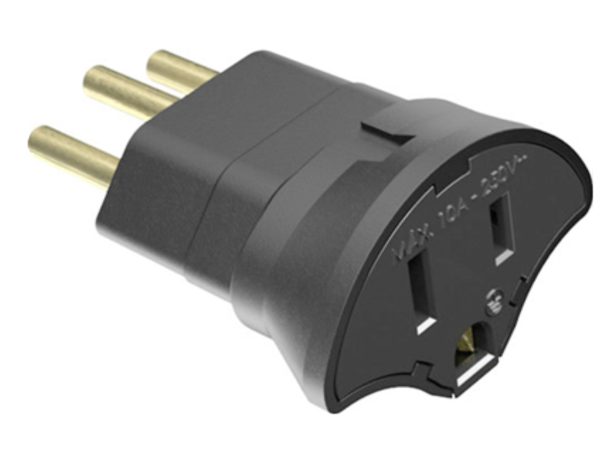 Adaptador de Tomada 2P+T SMS - Tomada Padrão Novo - 64120