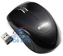 Mouse - Mouse sem Fio K-Mex MA-9E33 Preto - USB - 2.4GHz