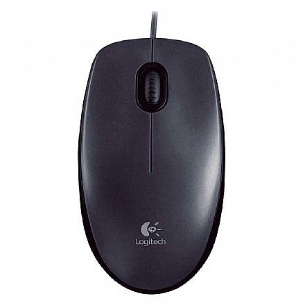 Mouse - Mouse USB Logitech M100 - 1000dpi - Preto - 910-003241