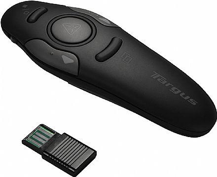 Apresentador - Apresentador Multimídia Laser Pointer Targus AMP16US - Receptor USB sem fio de alcance até 9m