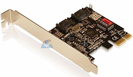 Placa de Comunicação - Placa PCI Express com 2 Portas SATA II - Comtac 9047